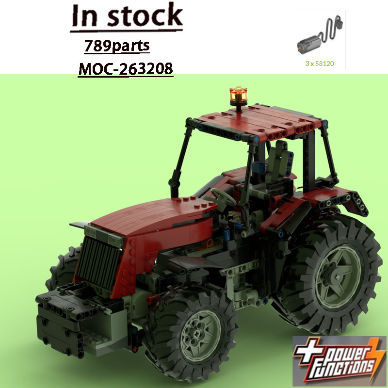 Urban Farming Is - MOC-263208 نموذج جرار زراعي حضري أحمر