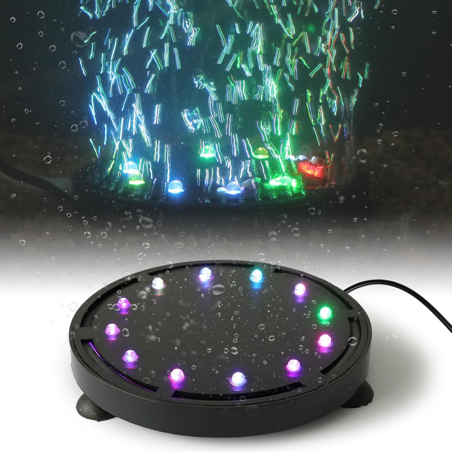 إضاءة فقاعات للأحواض المائية ب - مراجعة Air Stone Diffuser وسعره