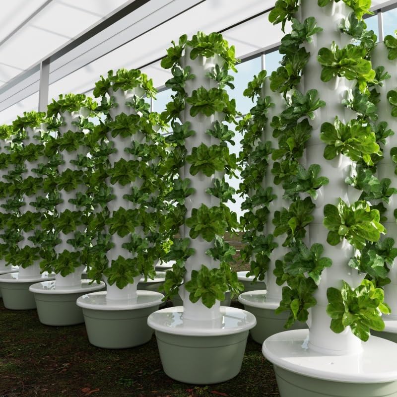 برج زراعة عمودي هيدروبوني للخض - مراجعة Hydroponic Tower Planter وسعره
